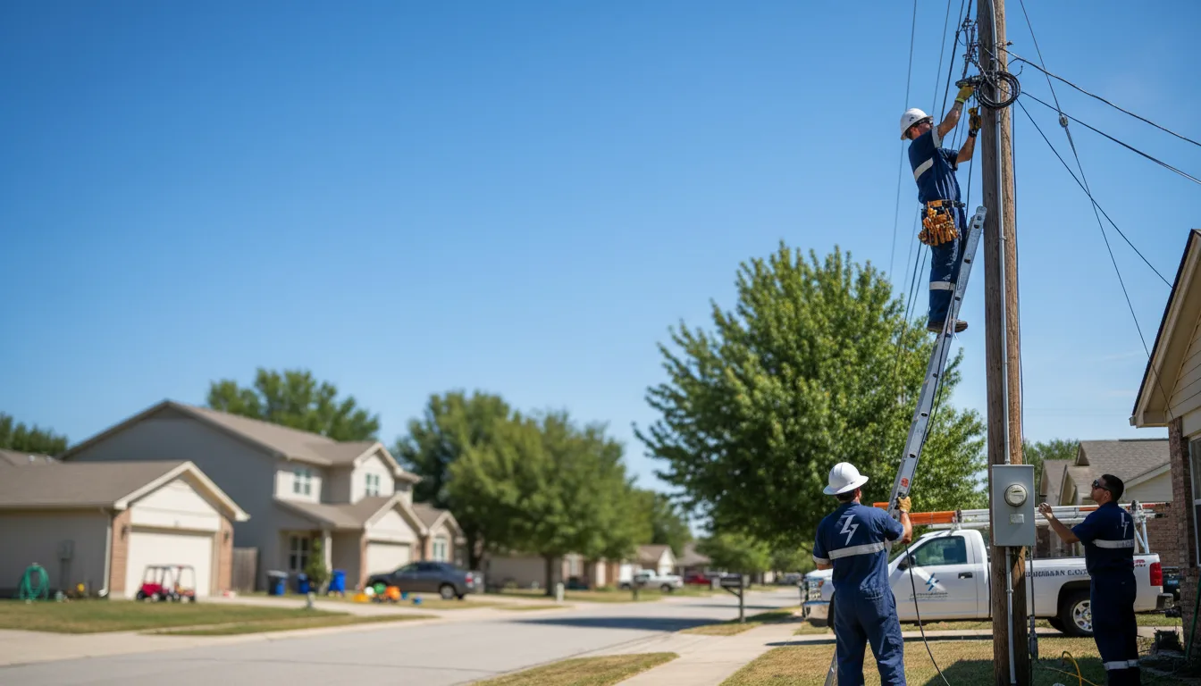 Residential electrician providing installation services in Livonia, NY